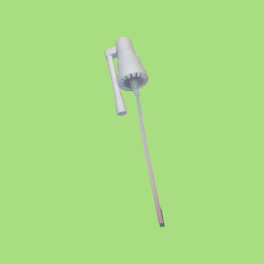 Draaistop 18mm microdoseur keelspray verzegelbaar wit draaibaar 120mm 15st/pack