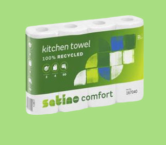 Satino keukenrol comfort 2L recycling 8 x 4st