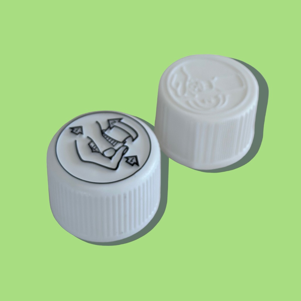 Draaistop 28mm kindveilig glas/PET 150st/pack 