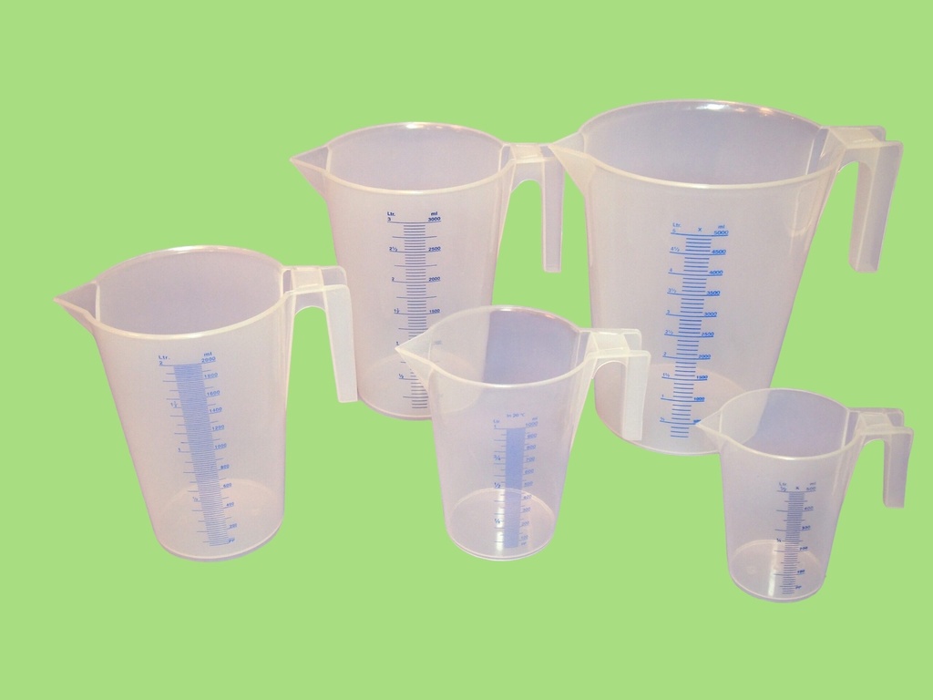 Becher plastique gradué avec anses 500ml
