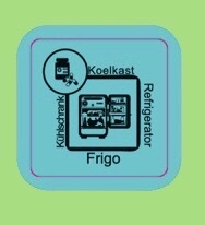 Etiquette frigo 1.000pcs/rouleau