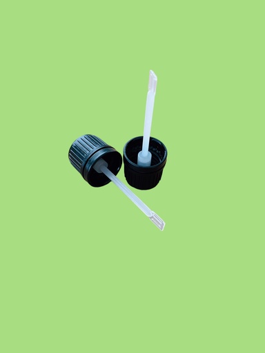 [LDS18-15] Draaistop 18mm likdoornspatel 10-15ml zwart 15st/pack
