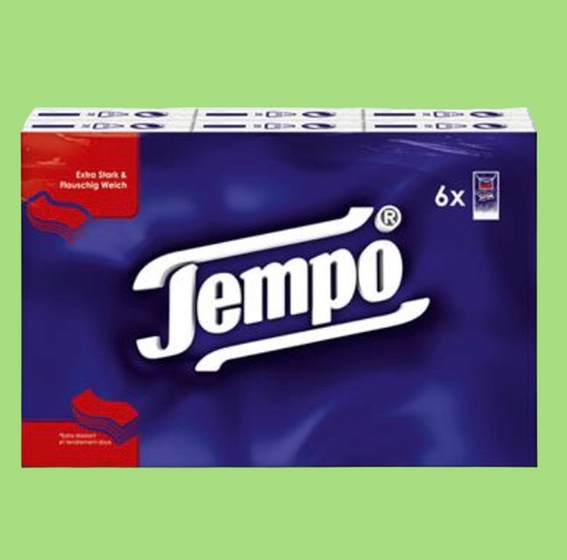 [TORKTEMP] Tork zakdoekjes Tempo 6x10 