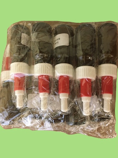 [ZENTR] Fles glas 18mm zentrop steriel rood 10ml 400st/pack