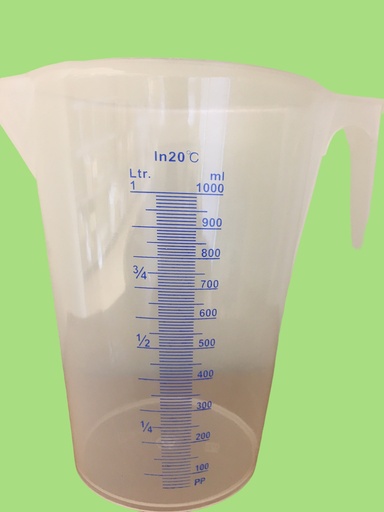 [MPGH1000] Becher plastique gradué avec anses 1000ml