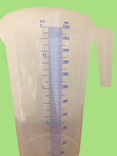 [MPGH2000] Becher plastique gradué avec anses 2000ml