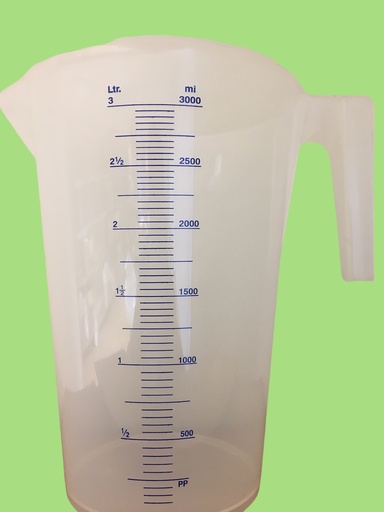 [MPGH3000] Becher plastique gradué avec anses 3000ml
